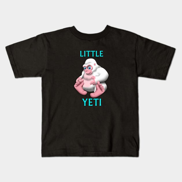 Little Yeti Kids T-Shirt by Wickedcartoons